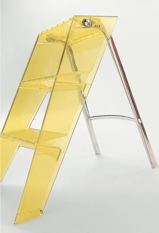 Kartell Upper Compact Folding Step Ladder Citron Yellow