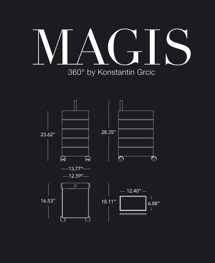 Magis 360 container (5 drawers) AC250 | Stardust