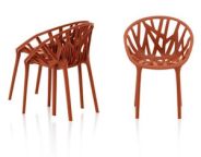 Vitra MINIATURES Vegetal Chair by Ronan & Erwan Bouroullec - Set of 3 (Brick)