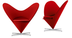 Vitra HEART Cone Chair by Verner Panton