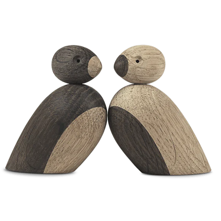 Small Sparrows by Kay Bojesen - Oak/Smoked Oak