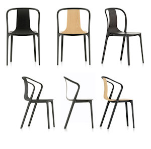 Vitra BELLEVILLE Chair/Armchair by Ronan & Erwan Bouroullec - Wood