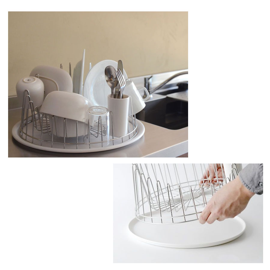 Tempo Dish Drying Rack by Alessi Dish Rack Stardust