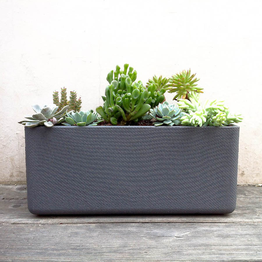 Balconia Mid Century Modern Balcony Style Planter Box Stardust