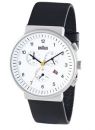 Braun Mens BN0035WHBKG Classic Chronograph Modern Watch - White