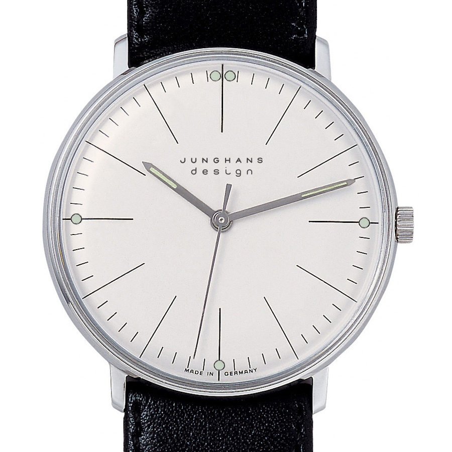 Max Bill Manual Watch Model 027 3700.00 in White Stardust