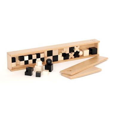 Naef Bauhaus Wooden Chess Set Pieces: 32-Piece