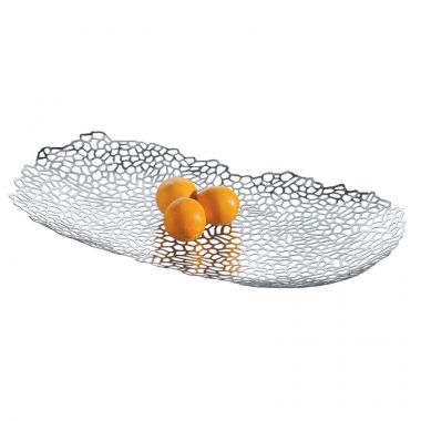 Alessi Opus Long Display/Fruit Centerpiece Tray in Steel by Guido Venturini
