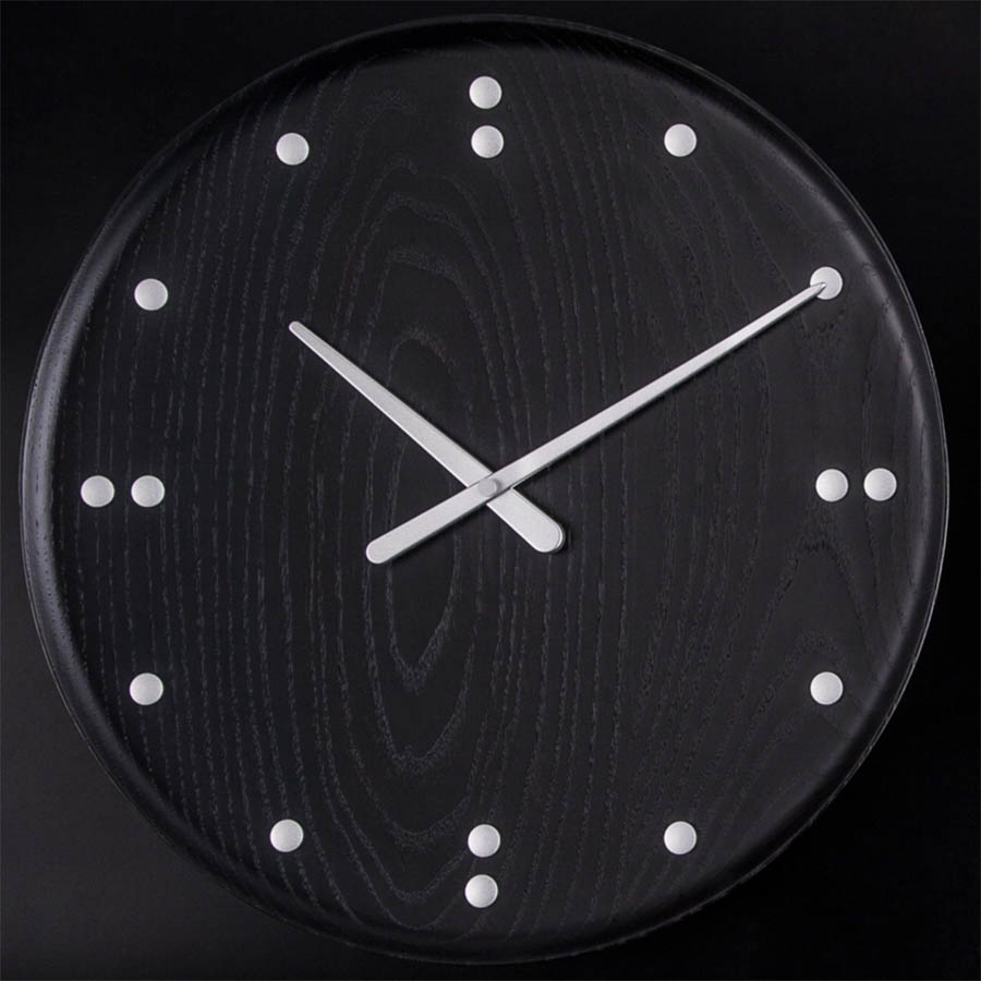 Finn Juhl FJ Wood Clock by Architectmade, Black | Stardust