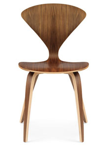 Norman Cherner Side Chair in Natural Walnut