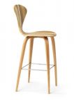 Norman Cherner Counter Bar Stool Wooden Base in Red Gum