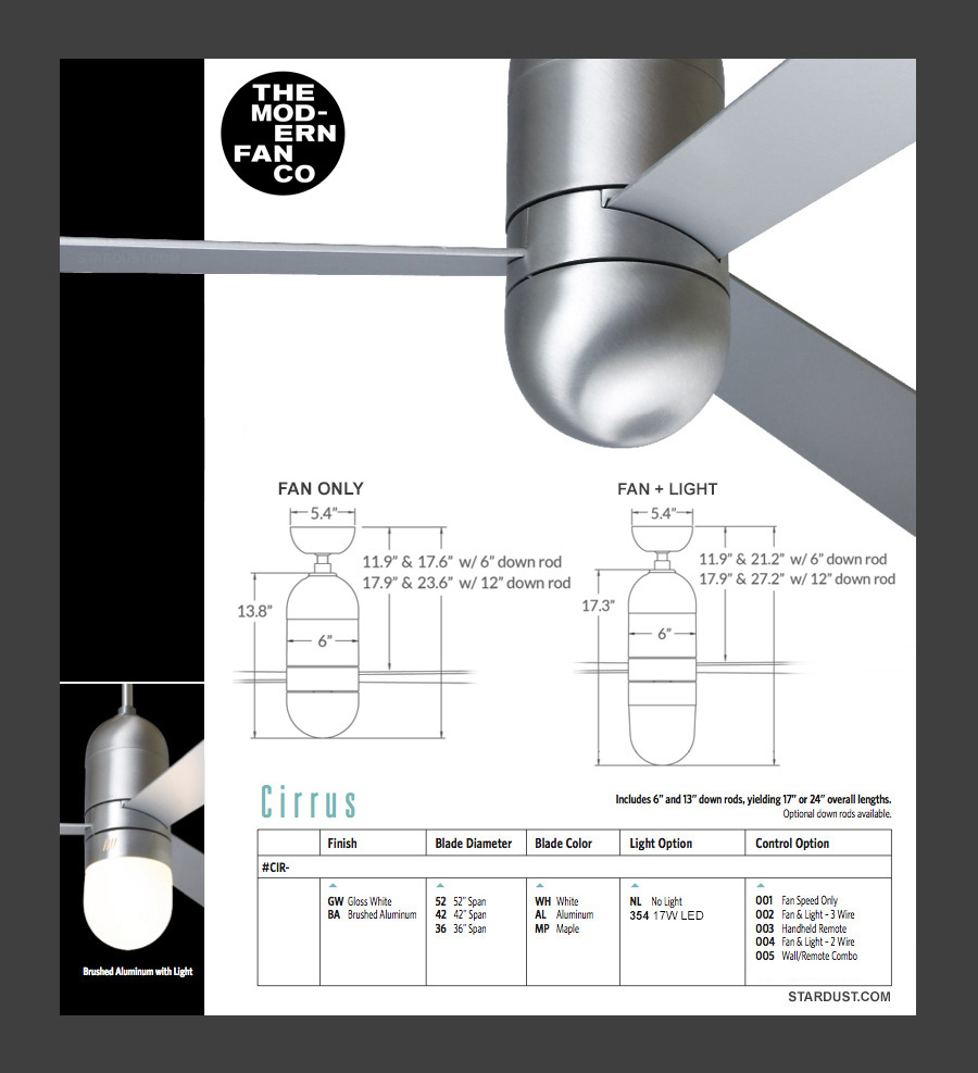 Cirrus Dc Ceiling Fan By The Modern Fan Company