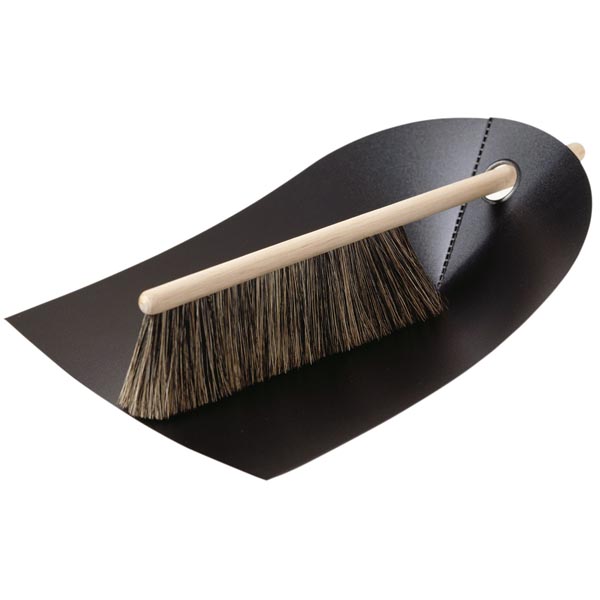 Dustpan and Broom in Black by Normann Copenhagen