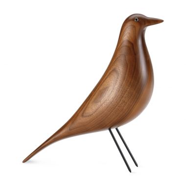 Eames Wooden House Bird with Metal Feet by Vitra (Sample Sale) - Walnut