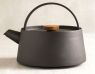 Japanese Traditional Cast Iron Kettle with Walnut Handle