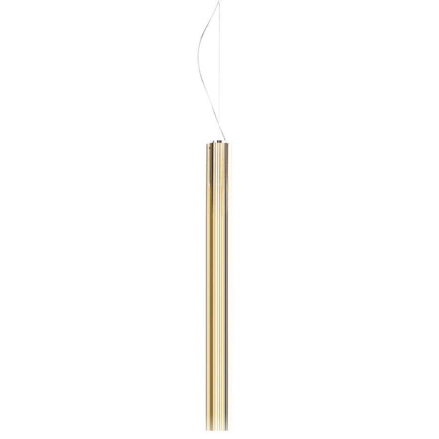 Modern Gold Pendant Light kartell rifly modern long pendant lamp with 8w led light and metallic finish