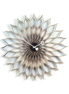 Vitra Nelson Sunflower Wall Clock by George Nelson - Natural Birch