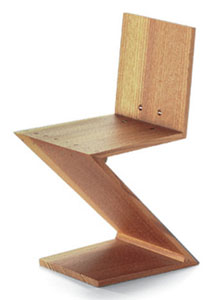 Zag Stoel Chair by Gerrit Rietveld Stardust